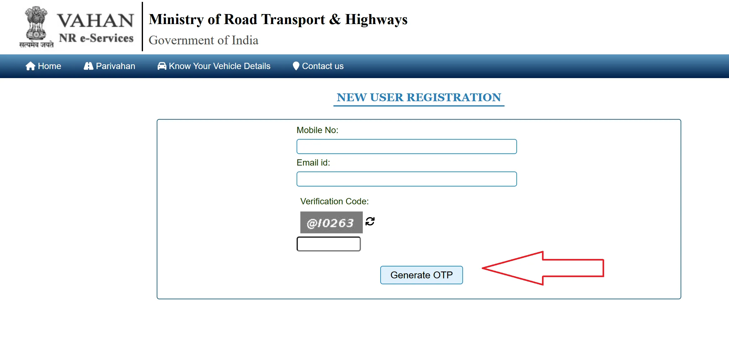 Registration Screenshot